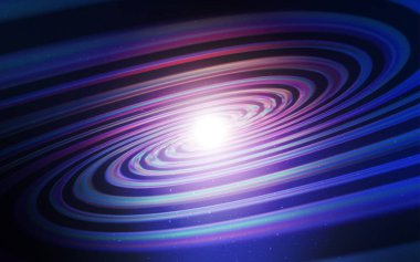 Koyu pembe, gece gökyüzünde desenle mavi vektör yıldız.