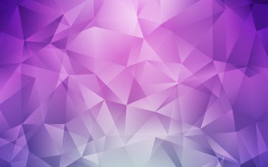 Açık Pembe vektör soyut poligonal şablon.