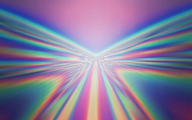 Pembe ışık, vektör zemin eğri çizgiler ile mavi.