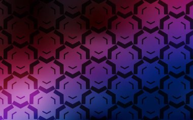 Koyu mavi, kıvrımlı çizgileri olan kırmızı vektör şablonu.