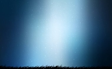 Kozmik Yıldızlar ile açık mavi vektör düzeni.