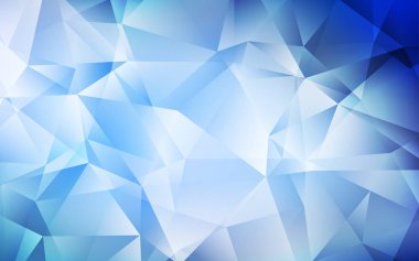 Koyu mavi vektör degrade üçgenler şablonu.