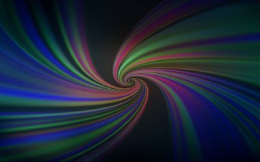 Koyu mavi, kıvrımlı çizgileri olan sarı vektör şablonu.