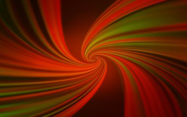 Kavisli çizgilere sahip koyu turuncu vektör dokusu.