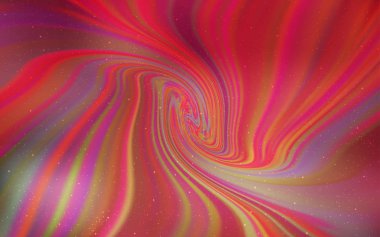 Açık Pembe, uzay yıldızları ile kırmızı vektör şablonu.