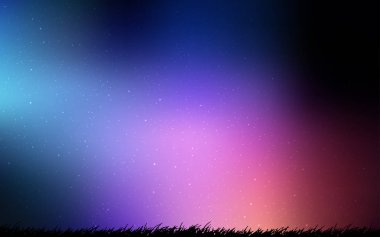 Koyu mavi, kozmik yıldızlar ile kırmızı vektör düzeni.