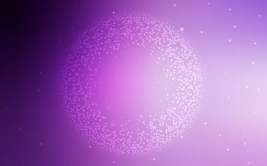 Açık mor, astronomik yıldızlar ile pembe vektör arka plan.