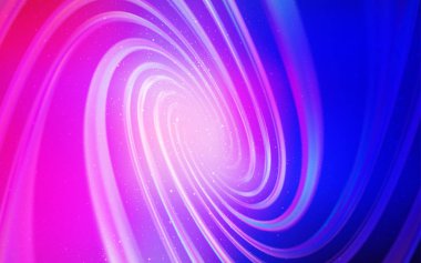 Açık Pembe, Gece gökyüzü yıldızları ile Mavi vektör deseni.