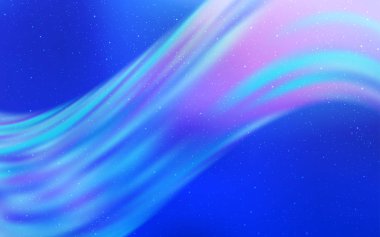 Kozmik Yıldızlar ile açık mavi vektör düzeni.