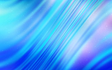 Kozmik Yıldızlar ile açık mavi vektör düzeni.