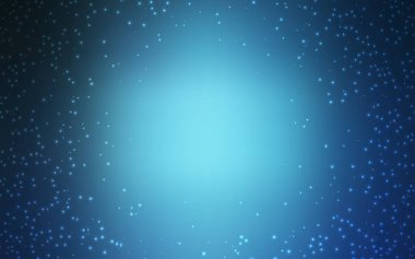 Gökada yıldız ışık mavi vektör arka plan.