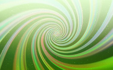 Kozmik Yıldızlar ile açık yeşil vektör düzeni.