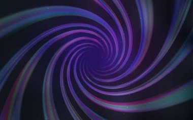 Uzay yıldızları ile açık mor vektör şablonu.