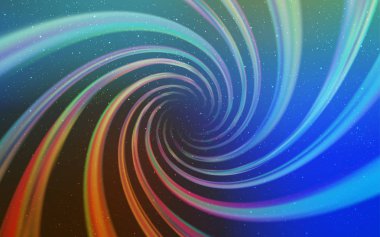 Açık Mavi, Astronomik yıldızlarla sarı vektör arka plan.