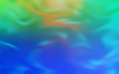 Açık Mavi ve Yeşil vektör soyut parlaklığı bulanıklaştırdı.