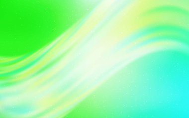 Kozmik Yıldızlar ile açık yeşil vektör düzeni.