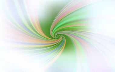 Kavisli çizgilerle Açık Yeşil vektör arka planı.