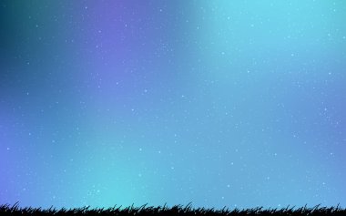 Açık Pembe, Gece gökyüzü yıldızları ile Mavi vektör deseni.