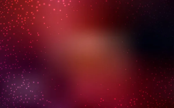 Fondo vectorial rojo oscuro con estrellas astronómicas . — Vector de stock