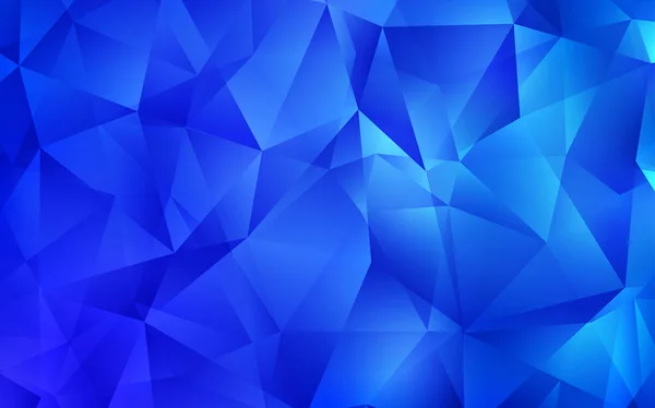Diseño vectorial de luz azul con líneas, triángulos. — Archivo Imágenes Vectoriales