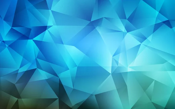 Vecteur bleu foncé brillant fond triangulaire . — Image vectorielle