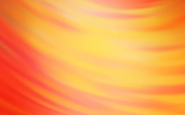 Modèle vectoriel orange clair avec lignes courbées . — Image vectorielle