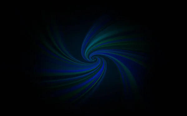 Mörkblå vektor bakgrund med böjda linjer. — Stock vektor