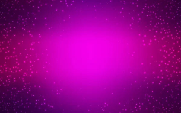 Dark Purple vector background with galaxy stars. — Stock Vector