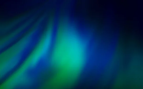 ダークブルー緑のベクトル光沢のある抽象的な背景. — ストックベクタ