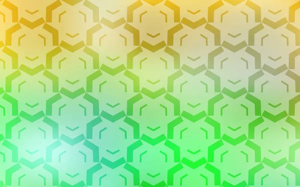Luz verde, amarillo vector telón de fondo con líneas dobladas. — Vector de stock