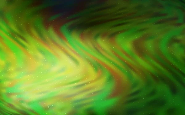 銀河の星の光緑ベクトルの背景. — ストックベクタ