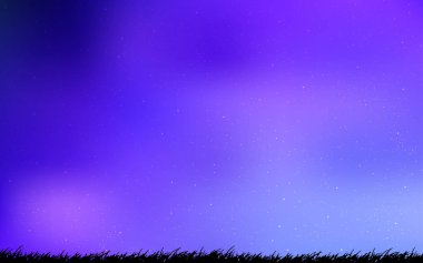 Açık Pembe, Astronomik yıldızlarla mavi vektör arka plan.