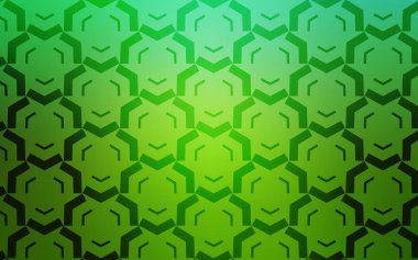 Bükülmüş çizgilerle Açık Yeşil vektör düzeni.