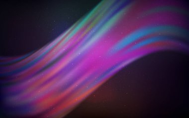 Koyu Pembe, Astronomik yıldızlarla yeşil vektör arka planı.