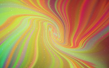 Açık yeşil, kırmızı vektör doku ile Samanyolu yıldız.