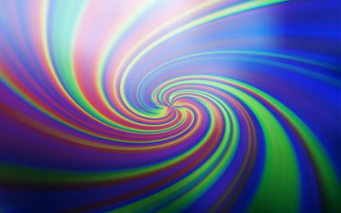 Eğri çizgileri olan hafif Mavili vektör deseni.