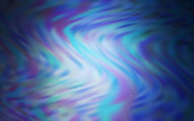 Gece gökyüzü desenle ışık mavi vektör yıldız.