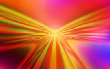 Eğri çizgileri olan ışık Çokrenkli vektör deseni.