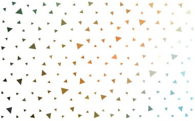 Açık yeşil, sarı vektör soyut poligonal şablonu.