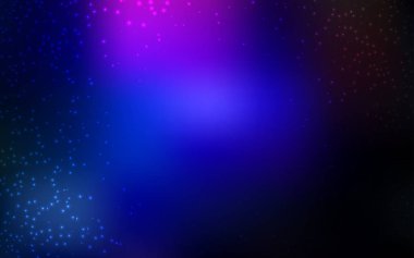 Koyu pembe, gece gökyüzünde desenle mavi vektör yıldız.