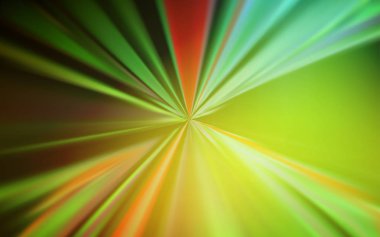 Koyu yeşil, sarı vektör bulanık parlak soyut şablon.