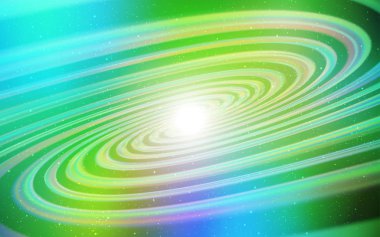 Açık Mavi, Kozmik yıldızlarla sarı vektör düzeni.