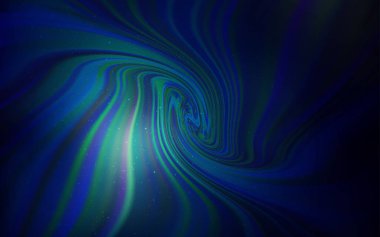 Koyu mavi vektör arka plan gökada yıldız ile.