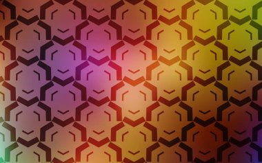 Kavisli çizgilerle açık çok renkli vektör düzeni.