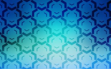 Açık Mavi, eğri çizgileri olan yeşil vektör arkaplanı.