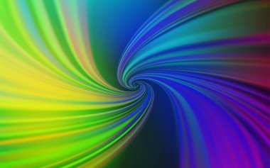 Bükülmüş çizgilerle çok renkli vektör arkaplanı.