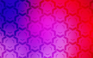 Açık Pembe, eğri çizgileri olan Mavi vektör arkaplanı.