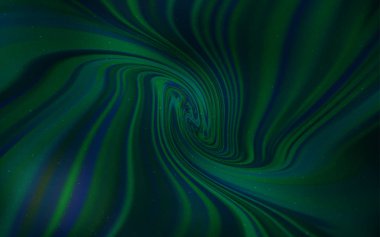 Kozmik yıldız ile koyu yeşil vektör düzeni.