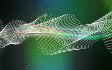 Açık Mavi, Yeşil vektör renkli arkaplan.