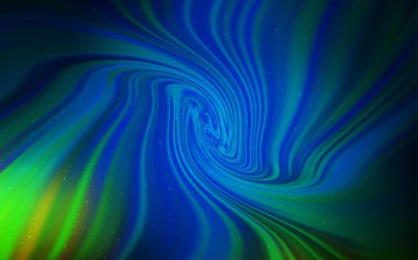 Koyu Mavi, Kozmik yıldızlarla yeşil vektör düzeni.